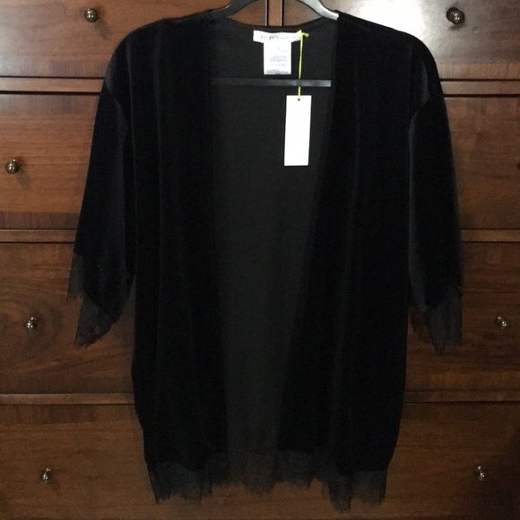 BCBGeneration Tops - NWT! BCBG Generation Black Lace Kimono BCBGeneration Tops - NWT! BCBG Generation Black Lace Kimono